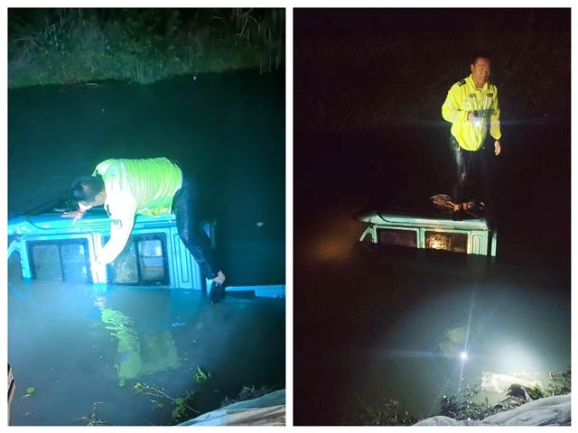 深夜急流中的生命守护，沭阳交警