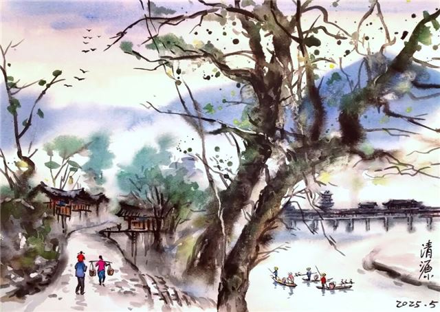 共绘湘西之美 长沙、龙山画家美术写生创作线上展上线(图38)