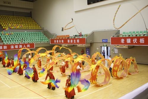 2025年全国老年人健身广场舞大联动湖北主会场(宜昌)活动盛大启幕， 三峡满江红艺术团《舞动宜昌》震撼全场(图3)