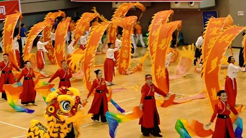 2025年全国老年人健身广场舞大联动湖北主会场(宜昌)活动盛大启幕， 三峡满江红艺术团《舞动宜昌》震撼全场(图5)